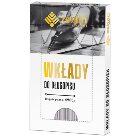 Wkład wielkopojemny Zenith 4 - box 20 sztuk, zielony, 11042004 Wkład wielkopojemny Zenith 4 - box 20 sztuk, zielony, 11042004