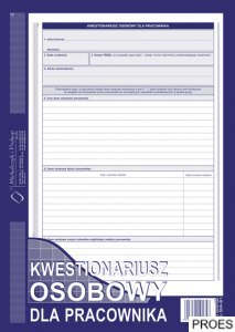 504-B1 Kwestionariusz osobowy dla pracownika (offset) Michalczyk i Prokop