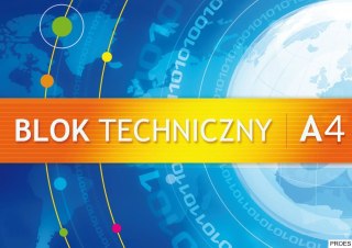 Blok techniczny biały A4 10k 250g KRESKA