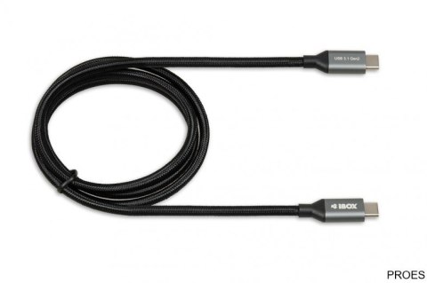 Kabel do transferu danych i zasilania USB 2w1 TYP C czarny 1m (2A) Ibox IKUMTC Kabel do transferu danych i zasilania USB 2w1 TYP C czarny 1m (2A) Ibox IKUMTC
