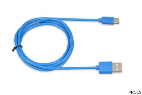 Kabel do transferu danych i zasilania USB 2w1 TYP C niebieski 1m (2A) Ibox IKUMTCB Kabel do transferu danych i zasilania USB 2w1 TYP C niebieski 1m (2A) Ibox IKUMTCB