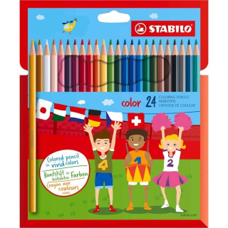 Kredki COLOR kpl 24 szt. pud. z zawieszką 1924/77-11 STABILO (X)