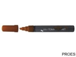 Marker akrylowy, fibrowa końcówka okrągła 2-5mm, brązowy TO-402 Toma