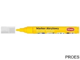 Marker akrylowy, fibrowa końcówka okrągła 2-5mm, żółty TO-402 Toma