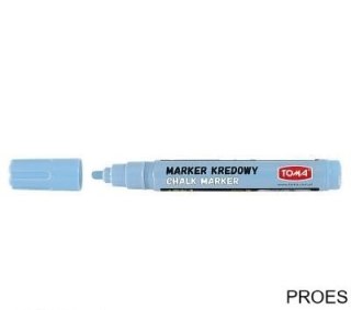 Marker kredowy, końcówka okrągła 4,5mm, 8g tuszu pastelowy niebieski TO-292 Toma