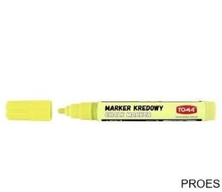 Marker kredowy, końcówka okrągła 4,5mm, 8g tuszu pastelowy żółty TO-292 Toma