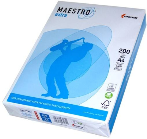 Papier A4 200g MAESTRO EXTRA 250ark.