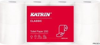 Papier toaletowy, małe rolki KATRIN CLASSIC 2W Toilet 200, 104749, opakowanie: 8 rolek