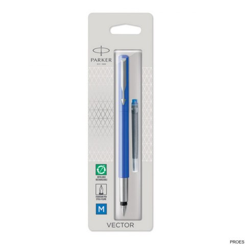 Pióro wieczne VECTOR STANDARD niebieskie PARKER S0881011 (blister) (X) Pióro wieczne VECTOR STANDARD niebieskie PARKER S0881011 (blister) (X)