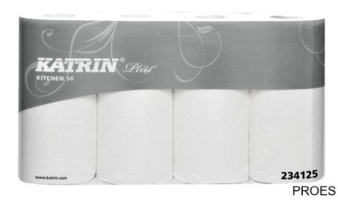 Ręczniki kuchenne KATRIN PLUS Kitchen 50, 4-Pack, 234125, opakowanie: 4 rolki Ręczniki kuchenne KATRIN PLUS Kitchen 50, 4-Pack, 234125, opakowanie: 4 rolki