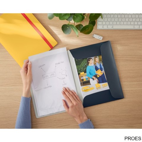 Album ofertowy Leitz Cosy, poszerzony, PP, szary 46700089 Album ofertowy Leitz Cosy, poszerzony, PP, szary 46700089