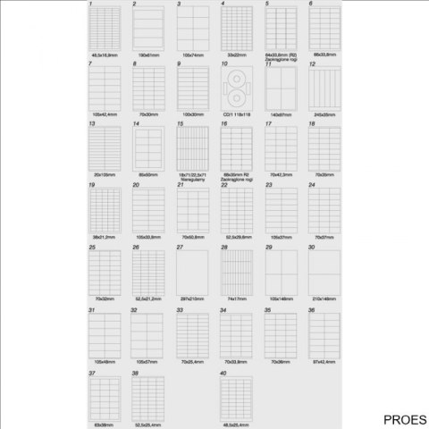 Etykiety A4 70x37mm białe 024 (100sztuk) EMERSON eta4070x037w Etykiety A4 70x37mm białe 024 (100sztuk) EMERSON eta4070x037w