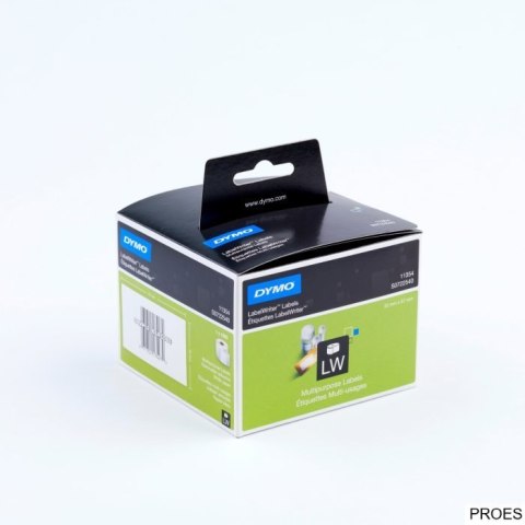 Etykiety DYMO różnego przeznaczenia - 57 x 32 mm, biały S0722540 Etykiety DYMO różnego przeznaczenia - 57 x 32 mm, biały S0722540