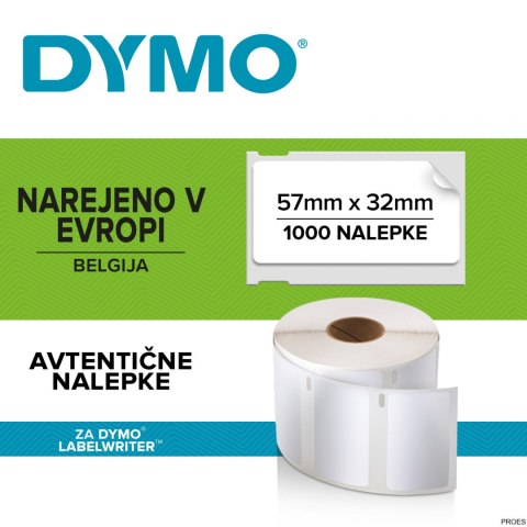 Etykiety DYMO różnego przeznaczenia - 57 x 32 mm, biały S0722540 Etykiety DYMO różnego przeznaczenia - 57 x 32 mm, biały S0722540