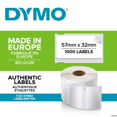 Etykiety DYMO różnego przeznaczenia - 57 x 32 mm, biały S0722540 Etykiety DYMO różnego przeznaczenia - 57 x 32 mm, biały S0722540