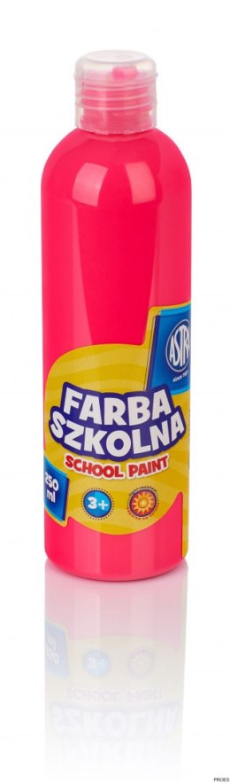 Farba szkolna Astra 250 ml - fluorescencyjna różowa, 301217032