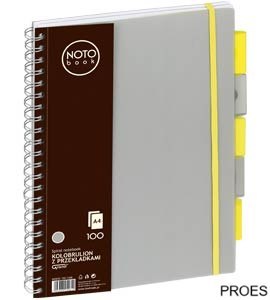 Kołobrulion GRAND NOTO Book kratka, A4/100 kartek, szary 150-1408 Kołobrulion GRAND NOTO Book kratka, A4/100 kartek, szary 150-1408