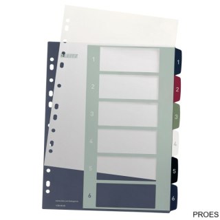Przekładki plast. do nadruku tekstu na kartę, Leitz Style, 1-6 12360000 (X)