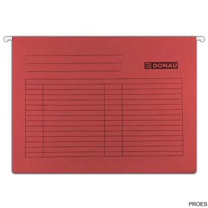 Teczka zawieszkowa czerwona 7410905-04 DONAU 230g