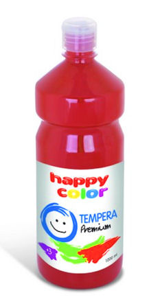 Farba tempera Premium 1000ml, ciemnoczerwony, Happy Color HA 3310 1000-26