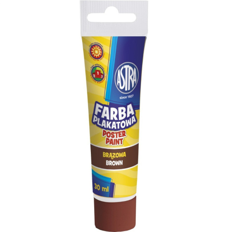 Farba plakatowa Astra tuba 30 ml - brązowa, 83110913