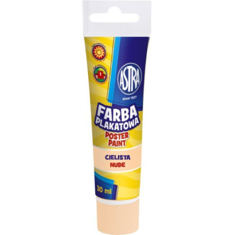 Farba plakatowa Astra tuba 30 ml - cielista, 301120001