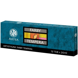 Farby tempera Astra 12 kolorów - 20 ml, 83414900