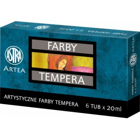 Farby tempera Astra 6 kolorów - 20 ml, 83419901