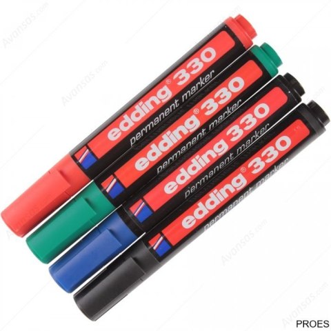 Foliopis 330-2 czerwony EDDING końćowka ścięta Foliopis 330-2 czerwony EDDING końćowka ścięta