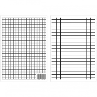 Liniuszka A5 kratka/linia (10) INTERDRUK