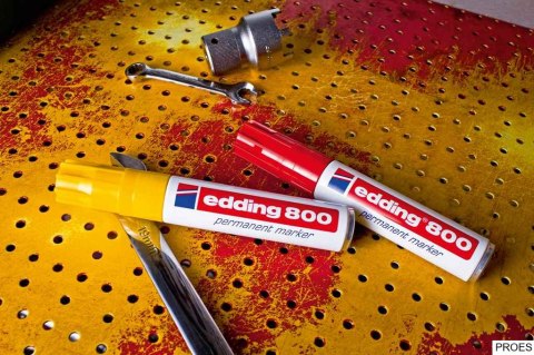 Marker E-800 EDDING czerwony końcówka ścięta 12 mm (X) Marker E-800 EDDING czerwony końcówka ścięta 12 mm (X)