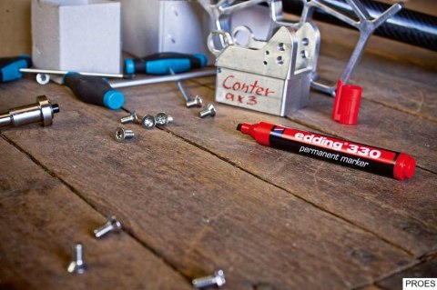 Marker EDDING permanentny ścięta końcówka 1-5mm żółty 330/005/z ed Marker EDDING permanentny ścięta końcówka 1-5mm żółty 330/005/z ed