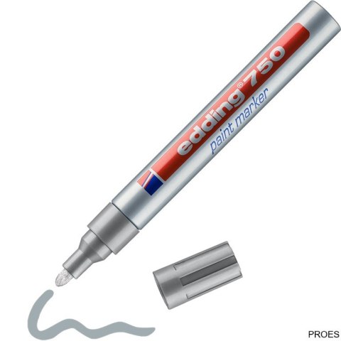 Marker lakierowy 2-4mm 750-54 srebrny końcowka okrągła Marker lakierowy 2-4mm 750-54 srebrny końcowka okrągła