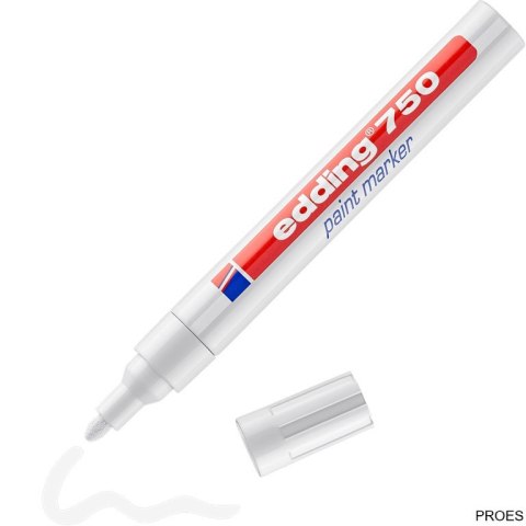 Marker lakierowy 2-4mm 750 biały EDDING Marker lakierowy 2-4mm 750 biały EDDING