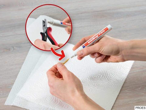 Marker lakierowy 2-4mm 750 czerwony EDDING końcówka okrągła Marker lakierowy 2-4mm 750 czerwony EDDING końcówka okrągła