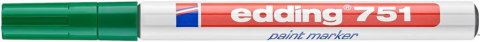 Marker lakierowy 1-2mm 751 zielony EDDING końcówka okrągła Marker lakierowy 1-2mm 751 zielony EDDING końcówka okrągła