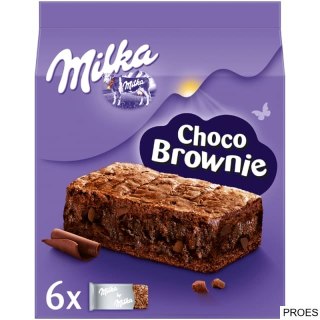 Ciastka MILKA CHOCO BROWNIE z czekoladą i kawałkami czekolady mlecznej 6 szt, 150g