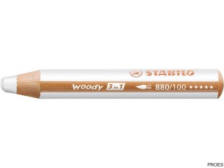 Kredka WOODY biała 880/100 STABILO