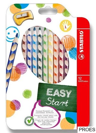 Kredki EASY COLOURS dla lew(12kol.) 331/12 STABILO