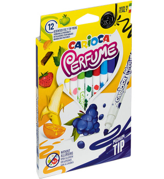 Pisaki zapachowe CARIOCA XPLOSION, 12 kolorów 12 zapachów 160-2110