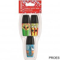 Zakreslacz STABILO BOSS MINI Sweet Friends etui 3 szt 07/03-48