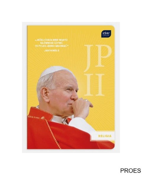 Zeszyt A5 32k kratka RELIGIA JPII/FRANCISZEK INTERDRUK