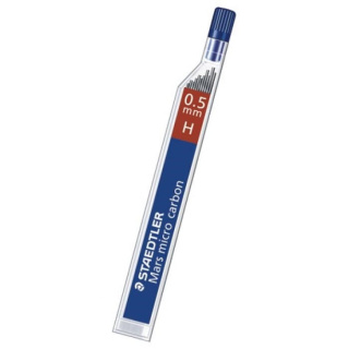 Grafity Mars micro carbon, 0.5 mm, na papier, tw. H, Staedtler S 250 05-H