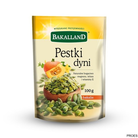 Pestki dyni łuskane 100g BAKALLAND Pestki dyni łuskane 100g BAKALLAND