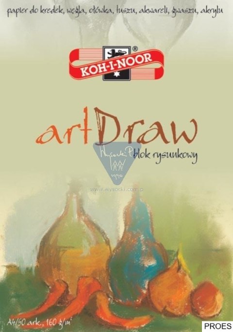 Blok rysunkowy ART DRAW A3 30 arkuszy 150g KOH I NOOR BLO-RYA3AR (X)