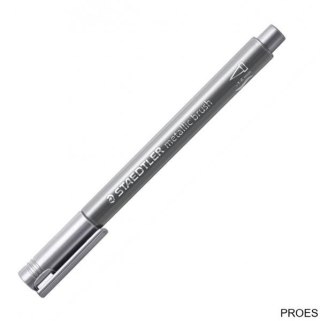 Flamaster pędzelkowy Metallic brush, srebrny, Staedtler S 8321-81