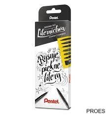 Kompletny zestaw do liternictwa czarny Zestaw-7 PENTEL Kompletny zestaw do liternictwa czarny Zestaw-7 PENTEL