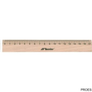 Linijka drewniana 17cm 30060 LENIAR