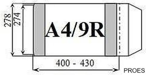 Okładka książkowa A4/9R regulowana wys.wew.274mm (25) D&D