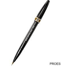 Precyzyjny pędzelek do kaligrafii i liternictwa Brush SignPen Artist szary SESF30-N PENTEL